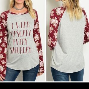 New Floral and graphic tee